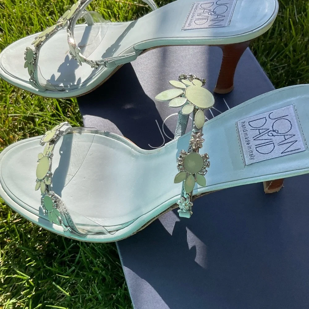 Joan & David Reef Sandal Blue Leather - Picture 4 of 10